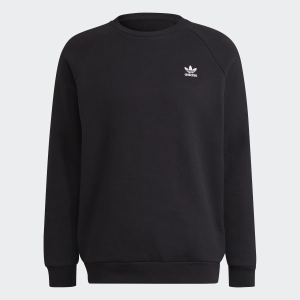 Μαύρο Adicolor Essentials Trefoil Crewneck Sweatshirt