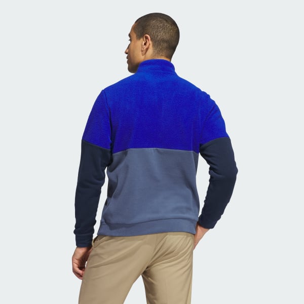 アディダス 【ゴルフ】保温 フリース カラーブロック 長袖プルオーバー