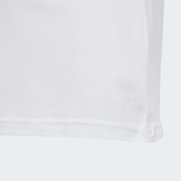 Blanco Polera Essentials Logo Lineal  Ajuste Ceñido