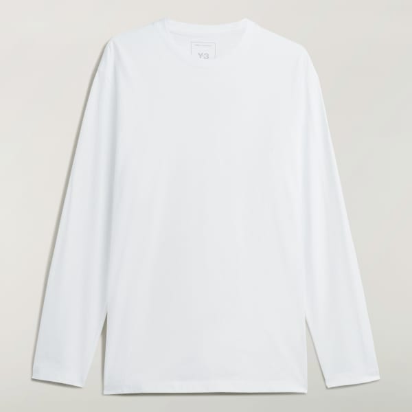 Tシャツ・カットソー Y-3 TOP (KE5094 COREWHITE) adidas Y-3 Graphic Long Sleeve Tee - White | Free Shipping