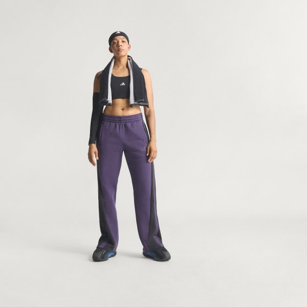 Purple ADIDAS FLEECE SWEATPANTS