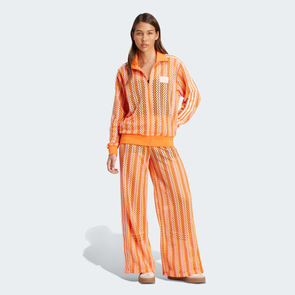 Rosa adidas Originals Summer Glow Firebird Treningsbukse