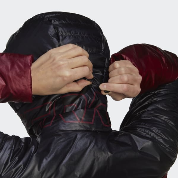 Burgundy Techrock Year-Round Down Hooded Jacket LBW13