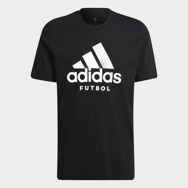 Negro Camiseta Futbol Logo