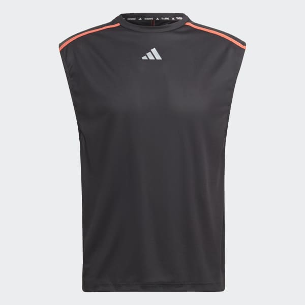 Svart Workout Base Sleeveless Tee