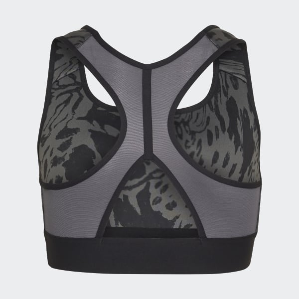 Grey AEROREADY Sport Icon Animal Print Sports Bra