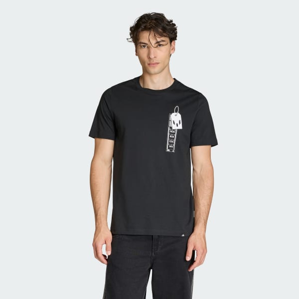 Black MESSI FUN GRAPHIC T-SHIRT