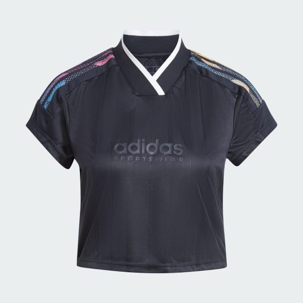 Đen Áo Jersey Lửng Tiro Summer