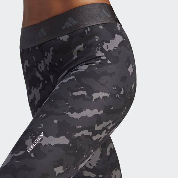 Grijs Techfit Camo 7/8 Legging