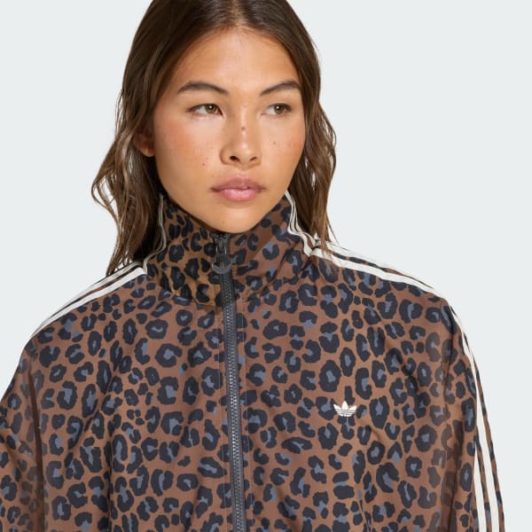 adidas Leopard Firebird Oversized Tracktop - Multicolor
