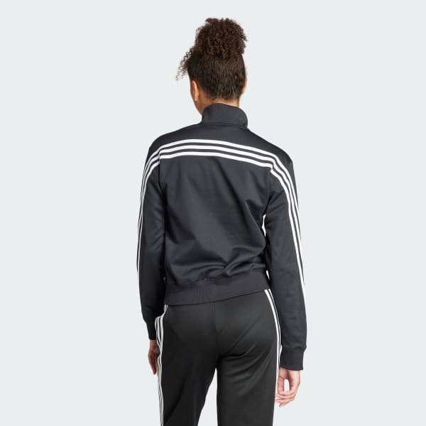 Black Iconic Wrapping 3-Stripes Snap Track Top