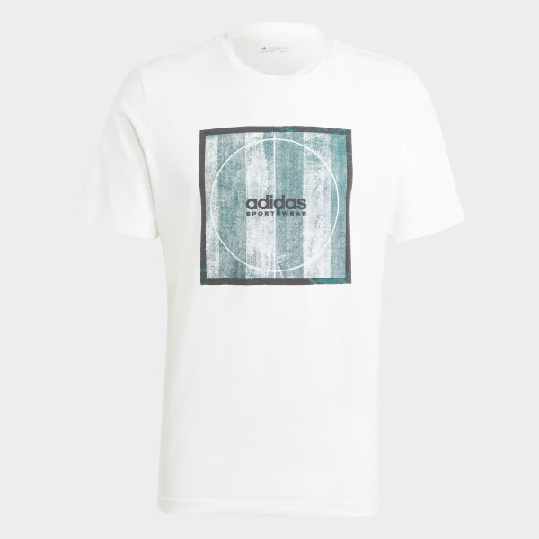 Bialy Koszulka Tiro Box Graphic