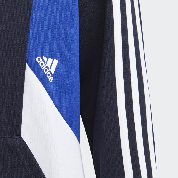Bleu Survêtement Colorblock 3-Stripes