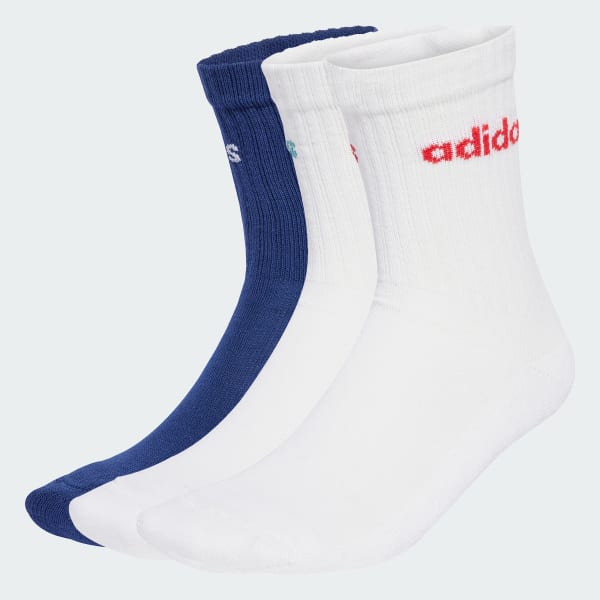 Azul Calcetines clásicos Linear Cushioned