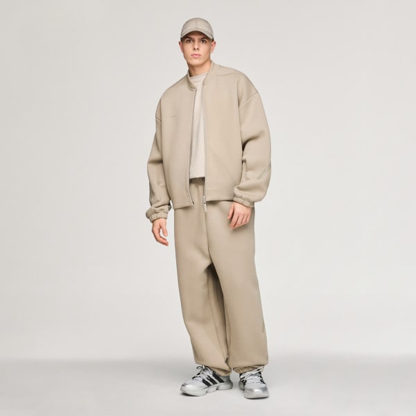 Beige adidas x entire studios Z.N.E. Uniform Full Zip Knit