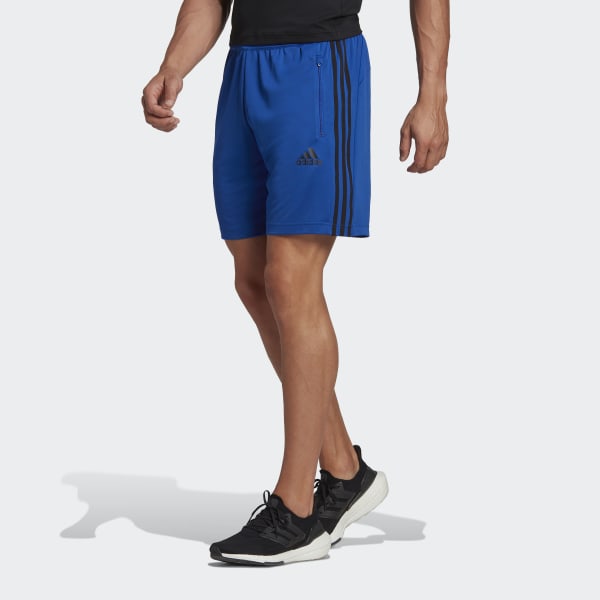 adidas Primeblue Designed to Move Sport 3-Stripes Shorts - Blue