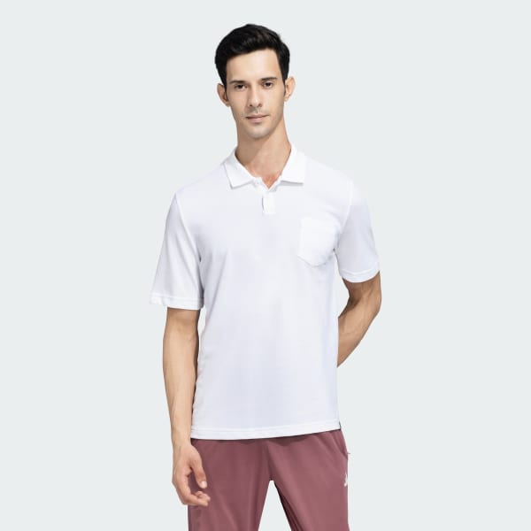 White Pocket Polo T-Shirt