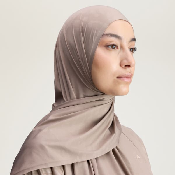 Marrone Hijab adidas by Stella McCartney with Undercap