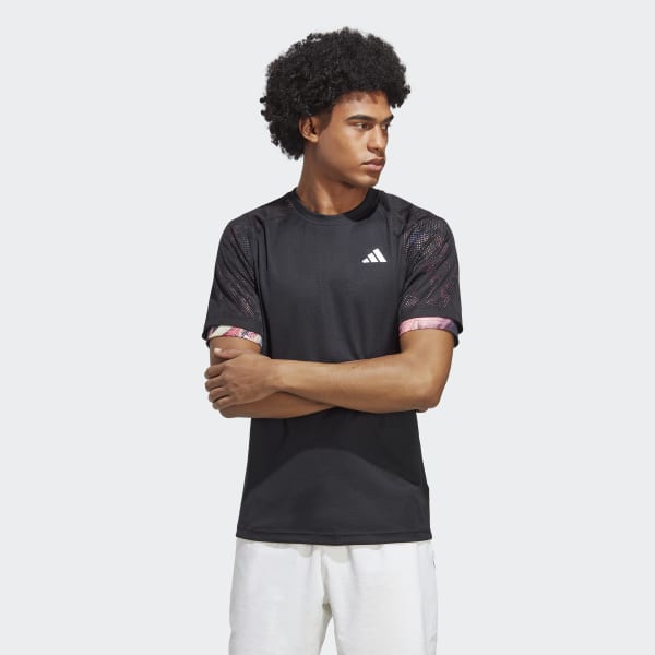 Negro Camiseta Melbourne Ergo HEAT.RDY Raglán para Tenis