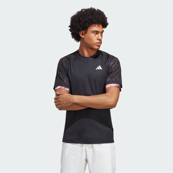 Sort Melbourne Ergo Tennis HEAT.RDY Raglan T-shirt