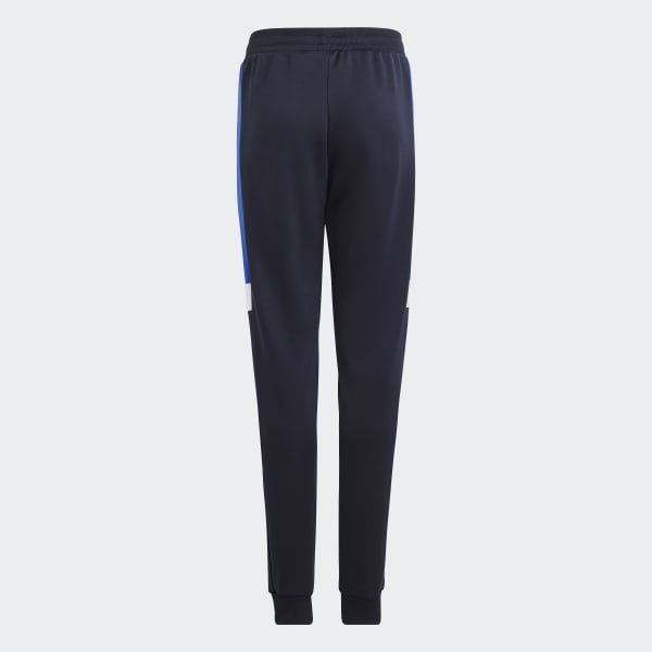 Blue Colorblock 3-Stripes Track Suit