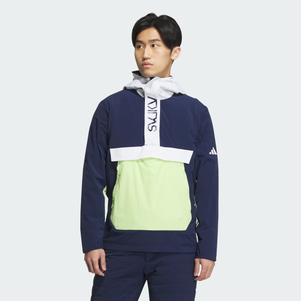 สีน้ำเงิน เสื้อแจ็คเก็ตแขนยาวซิปครึ่งตัว WIND.RDY Athletic