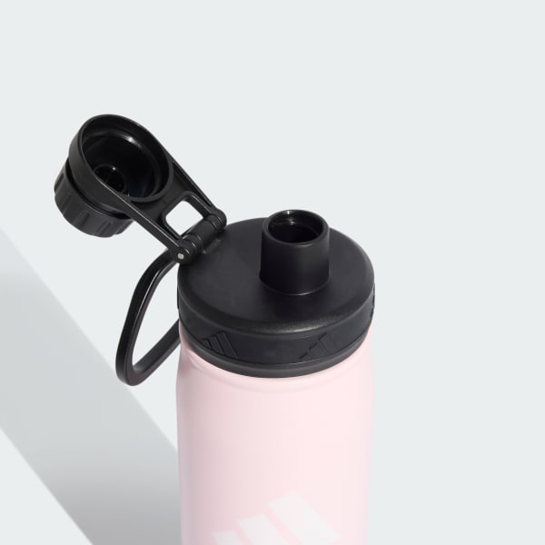 Rosa Garrafa Metálica Tampa Rosca 0,6 l