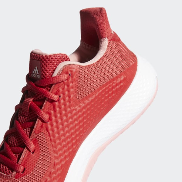 pink and red adidas trainers