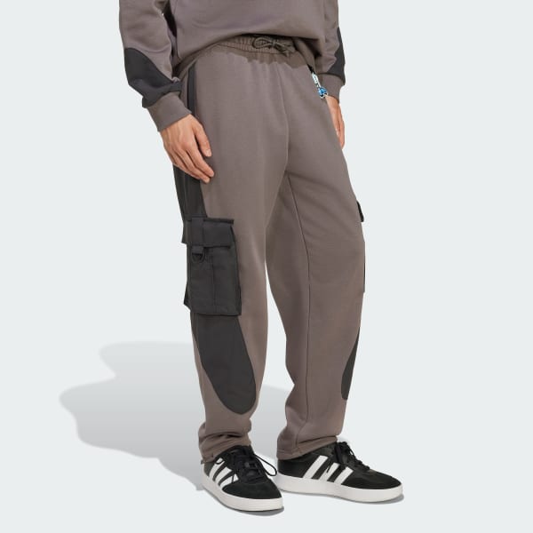 สีน้ำตาล กางเกงสเวตคาร์โก ADIDAS x FORTNITE