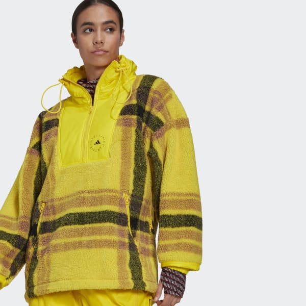 adidas by Stella McCartney Fleece Jacquard Winter Jacket - Yellow