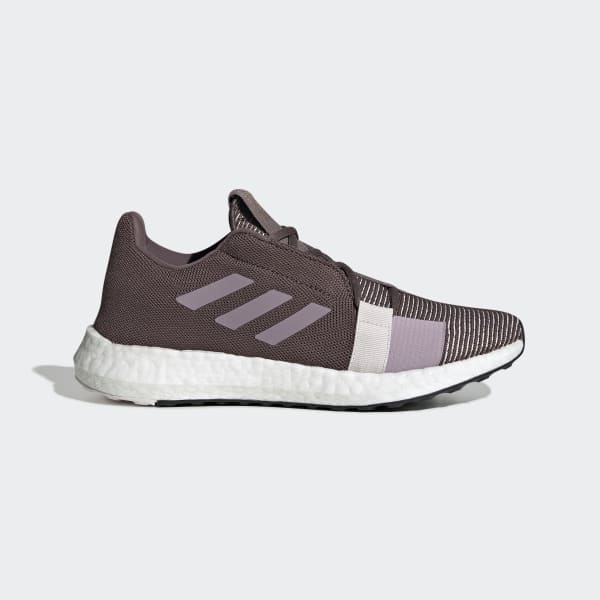 purple adidas running shoes