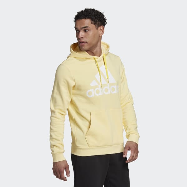 Hoodie top yellow adidas