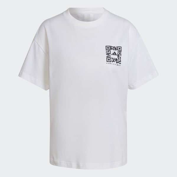Weiss adidas x Karlie Kloss Crop T-Shirt