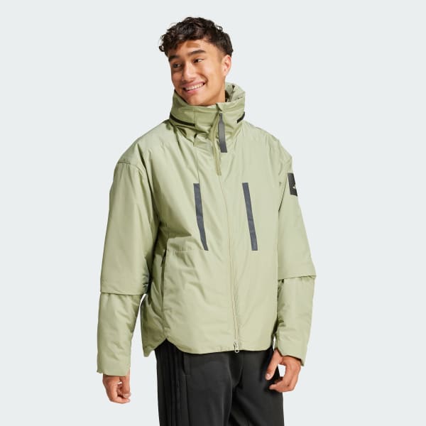 グリーン マイシェルター Primaloft ライトボンバージャケット