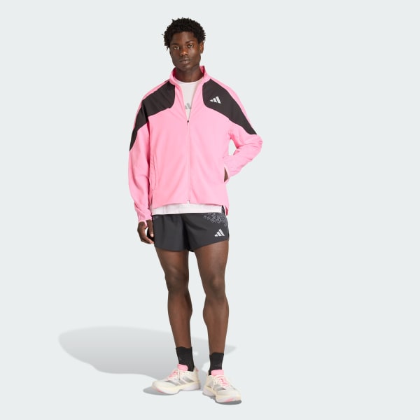 Pembe Adizero Tokyo Rüzgarlık