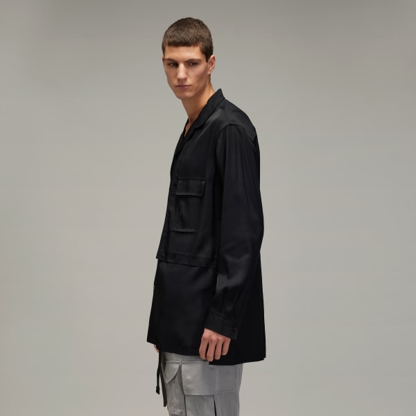 Black Y-3 Rayon Twill Shirt
