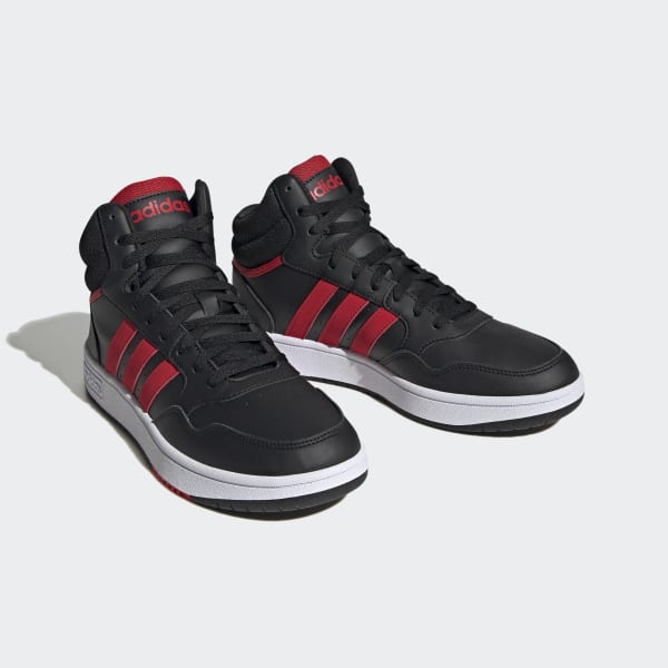 Schwarz Hoops 3.0 Mid Lifestyle Basketball Classic Vintage Schuh