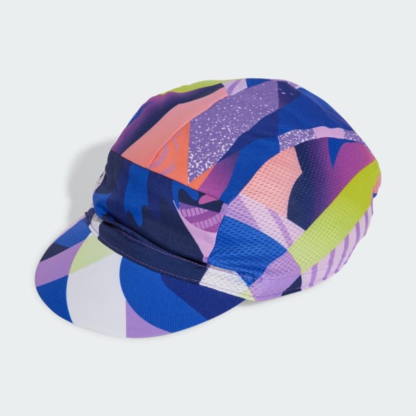 Multicolor Pattern Clash Cycling Cap