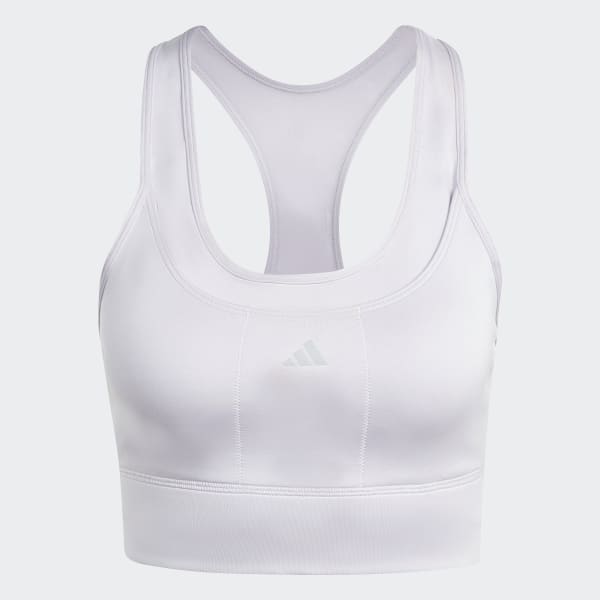 Morado Top Deportivo de Running con Bolsillos Soporte Medio