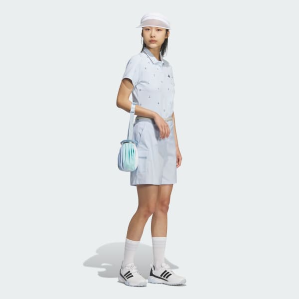 ブルー クライマクール モノグラム 半袖シャツ