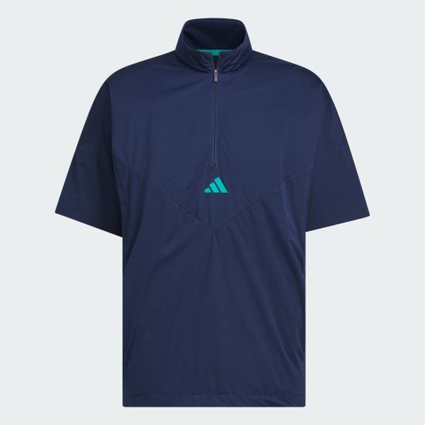 ブルー 【ゴルフ】コードカオス ハーフジップSSウィンド