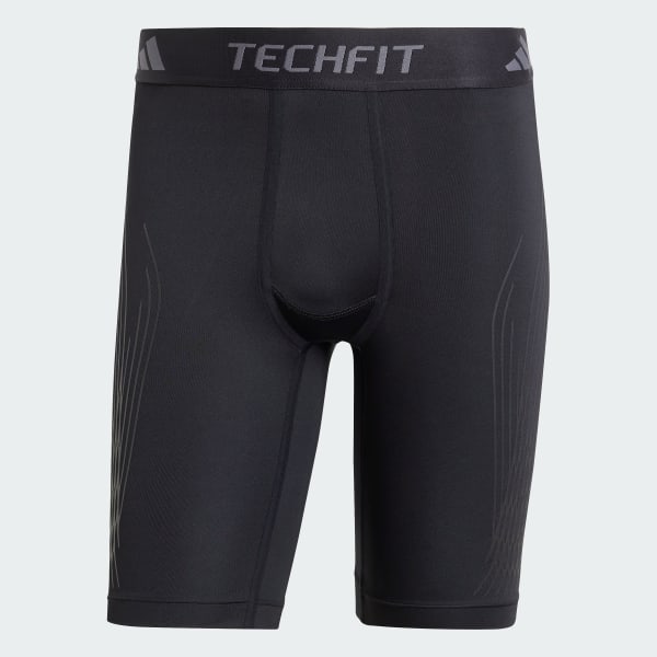 สีดำ กางเกงรัดรูป TECHFIT Pro Series Power