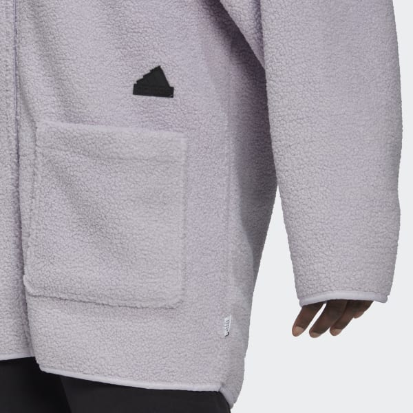 Lila Polar Fleece Long Hooded Track Top CJ302