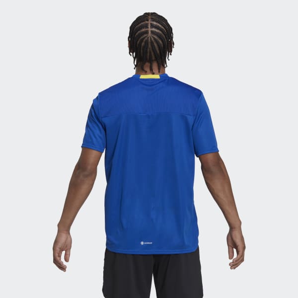 Blauw Designed for Movement AEROREADY HIIT Slogan Training T-shirt V8448