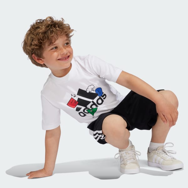 Blanco Camiseta estampada Positivity Table