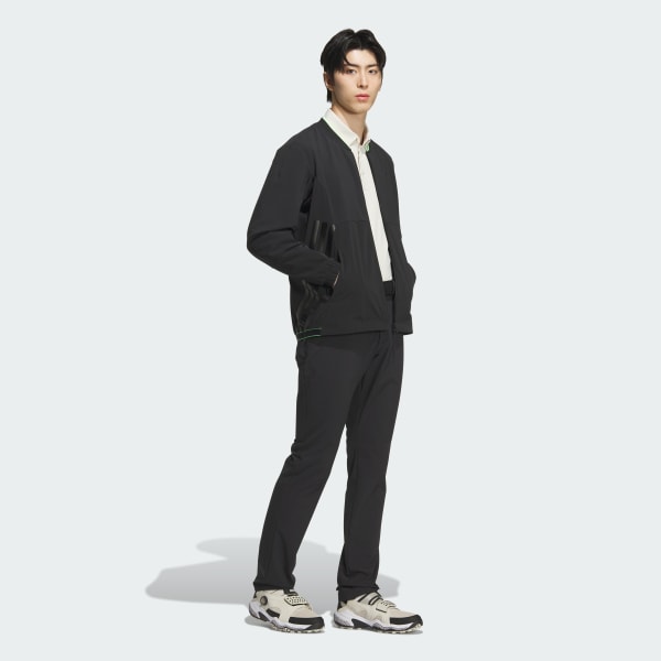 Black Windproof Full-Zip Jacket