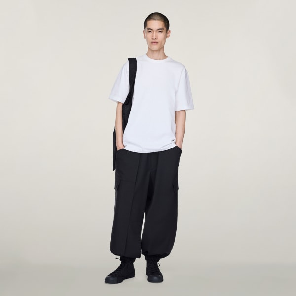 Bianco T-shirt Y-3 a manica corta