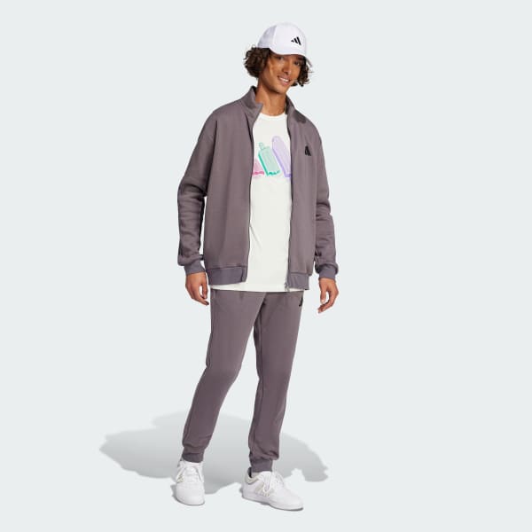 Γκρι Sportswear Basic 3-Stripes Fleece Track Suit