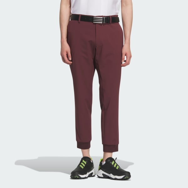 【100】春夏 アディダス ゴルフ STRETCH エンボスプリント パンツ 黒 adidas パンツ EX STRETCH ACTIVE ストレッチ アンクル丈パンツ