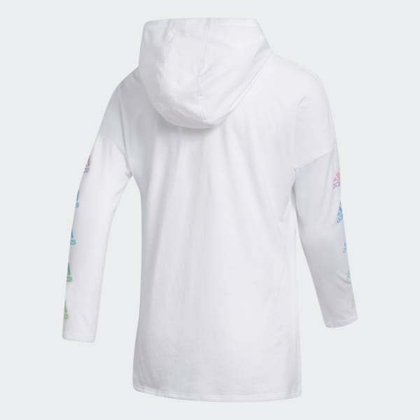 white shirt hoodie